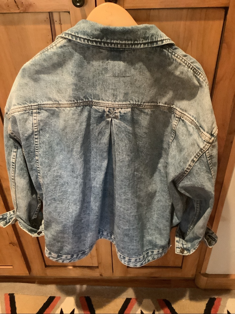 Free People Light Blue Washed Denim Jacket Swing Opal jacket new without tag - Picture 5 of 5
